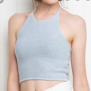 Brandy Melville Alyssa Knit Halter Top